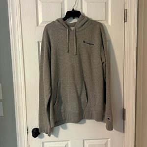 Gray men’s champion hoodie